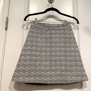 Express black and white skirt